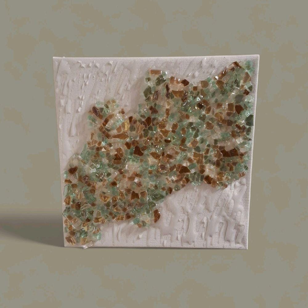 Multi colored Hand-designed 3D elegant crystallized artwork decor collection 10x10 picture. Quality Resin material