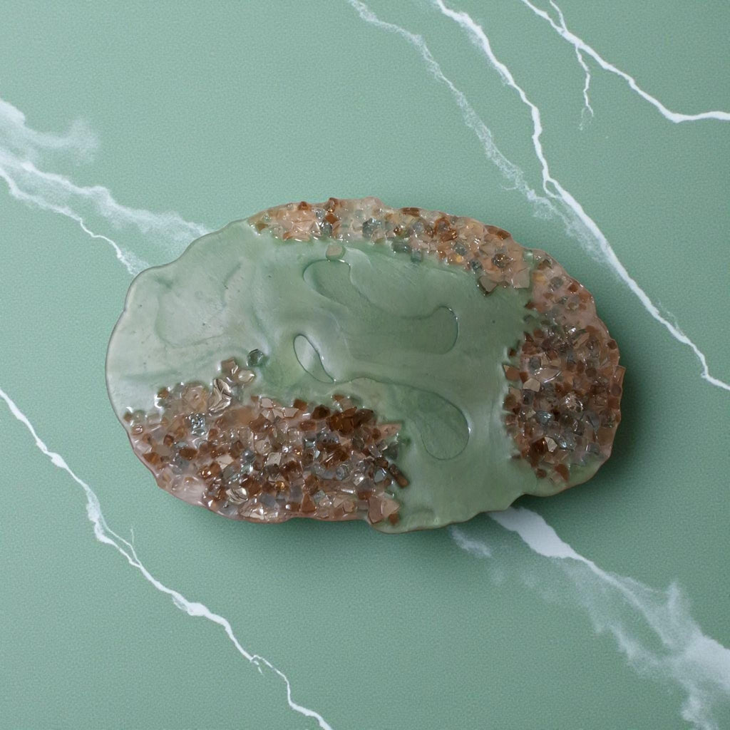 3D Abstract Resin Artwork, Elegant Home Decor Tray collection