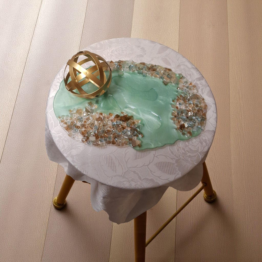 3D Abstract Resin Artwork, Elegant Home Decor Tray collection