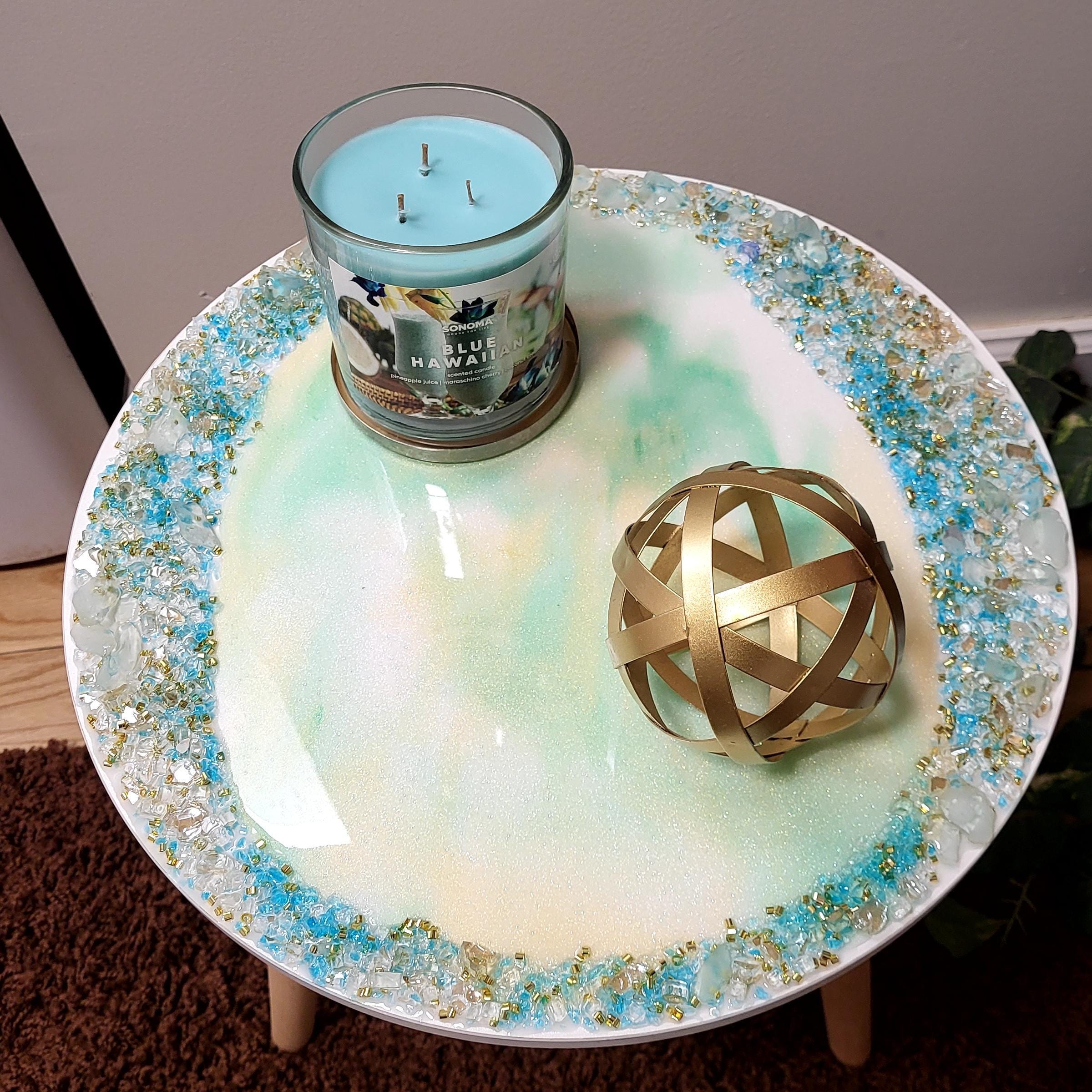 Hand-Designed Crystallized 3D Table Decor, Elegant Artwork