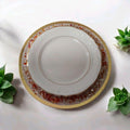 Red Resin Crystallized Charger Plate, Wedding Anniversary Holiday Decor