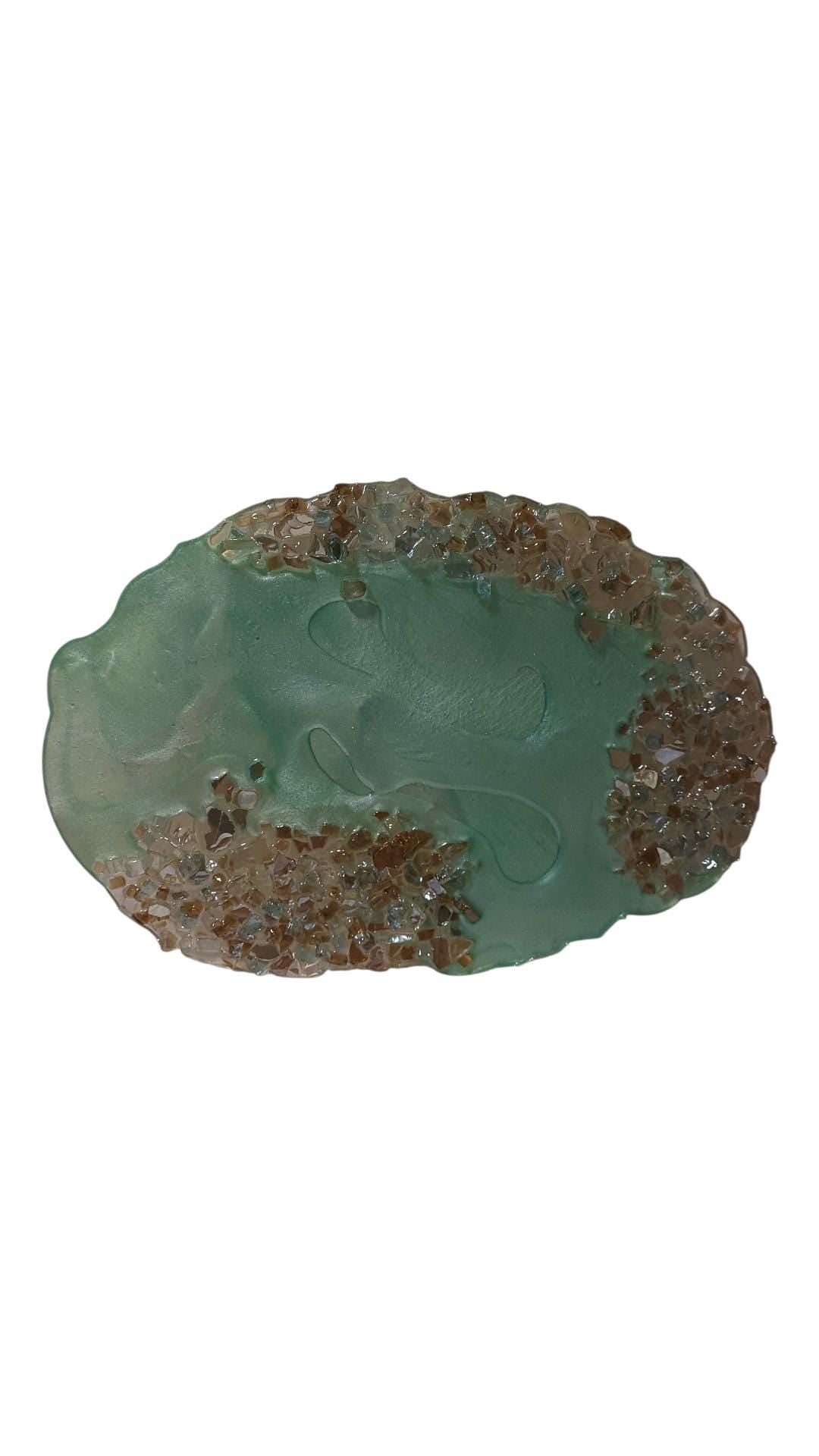 3D Abstract Resin Artwork, Elegant Home Decor Tray collection