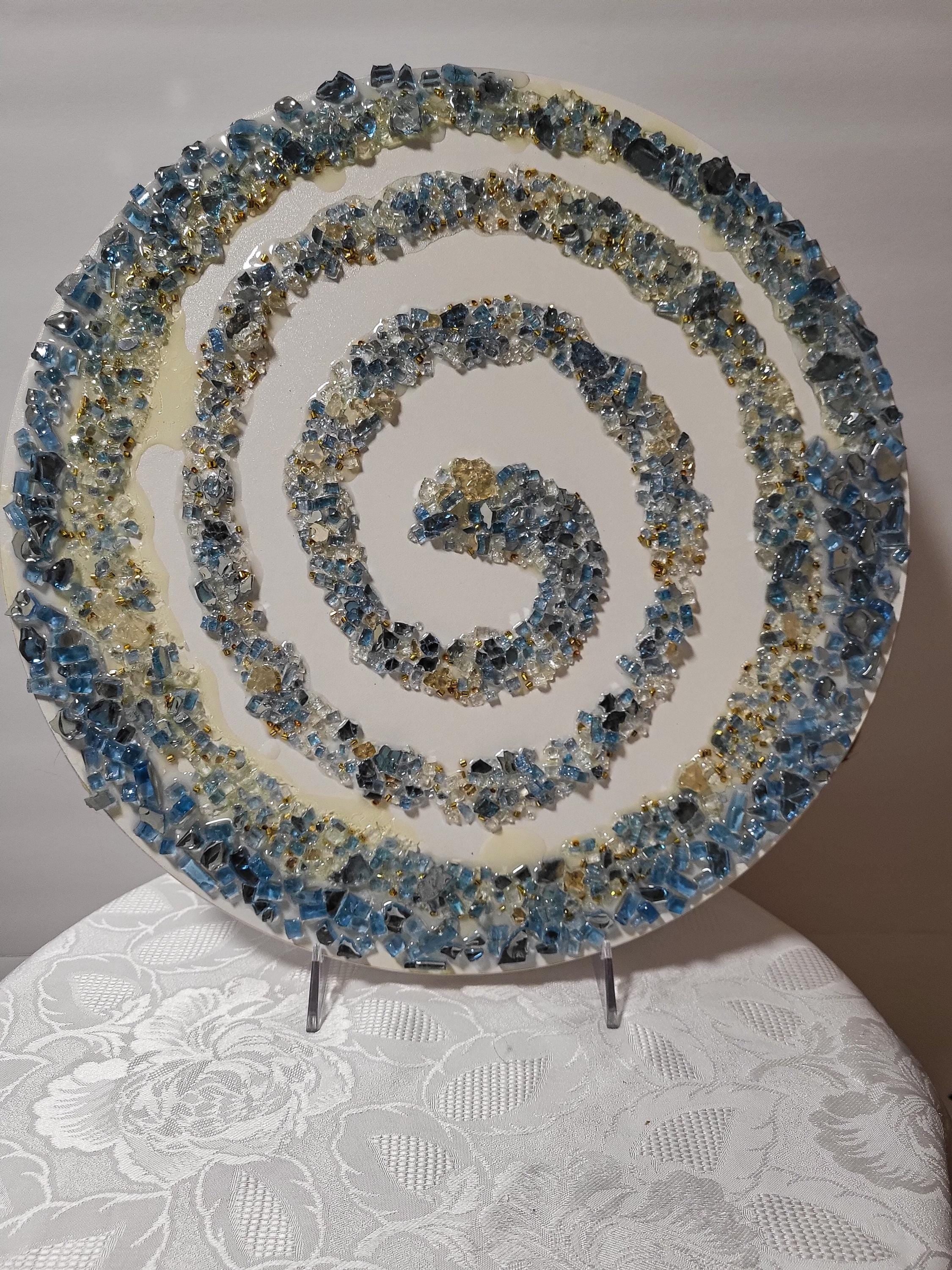 3D Crystallized Decor Table, Elegant Artwork Design