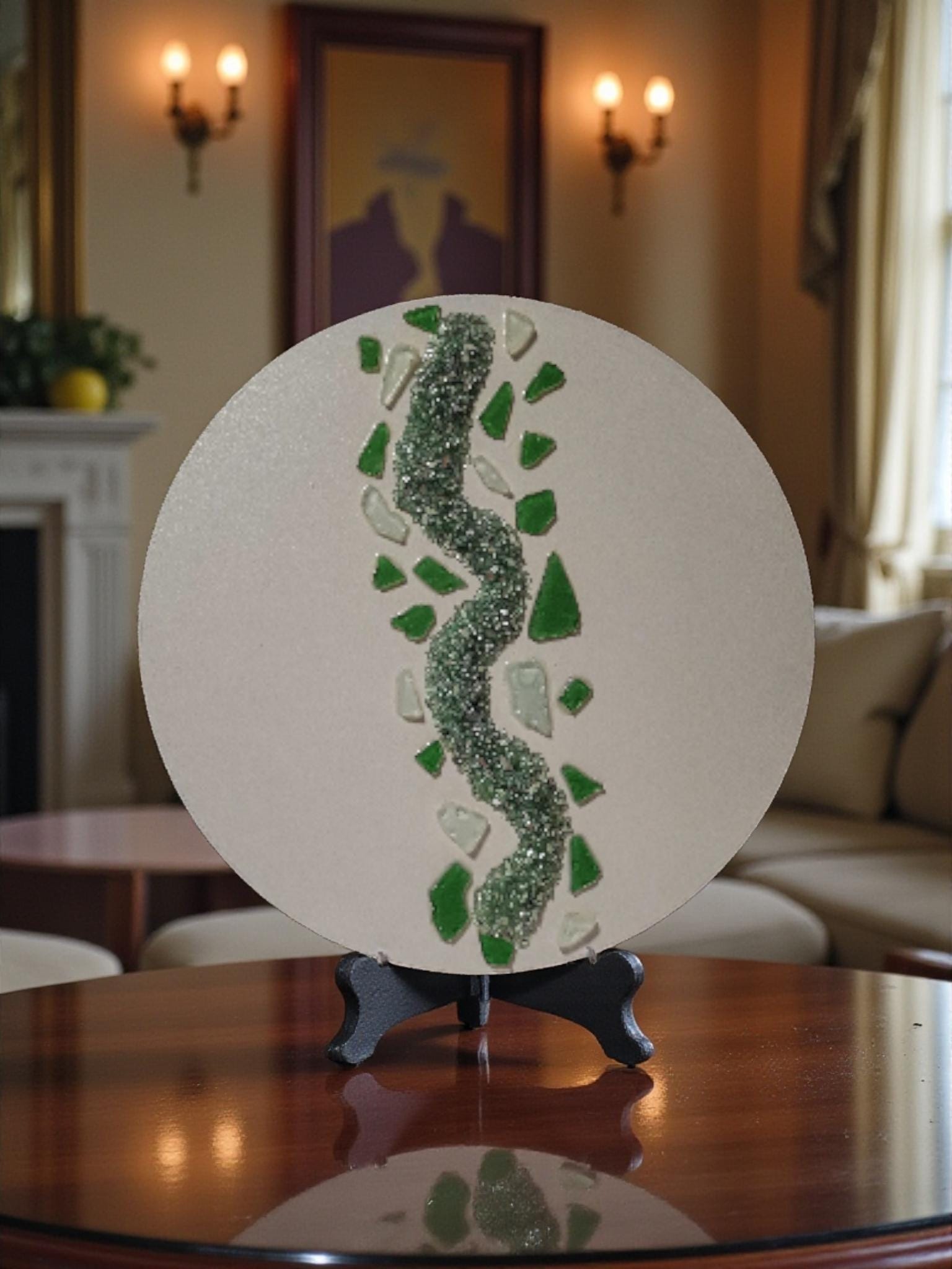 Hand Designed 3D Glass Crystal Artwork – Decorative Tabletop Sculpture