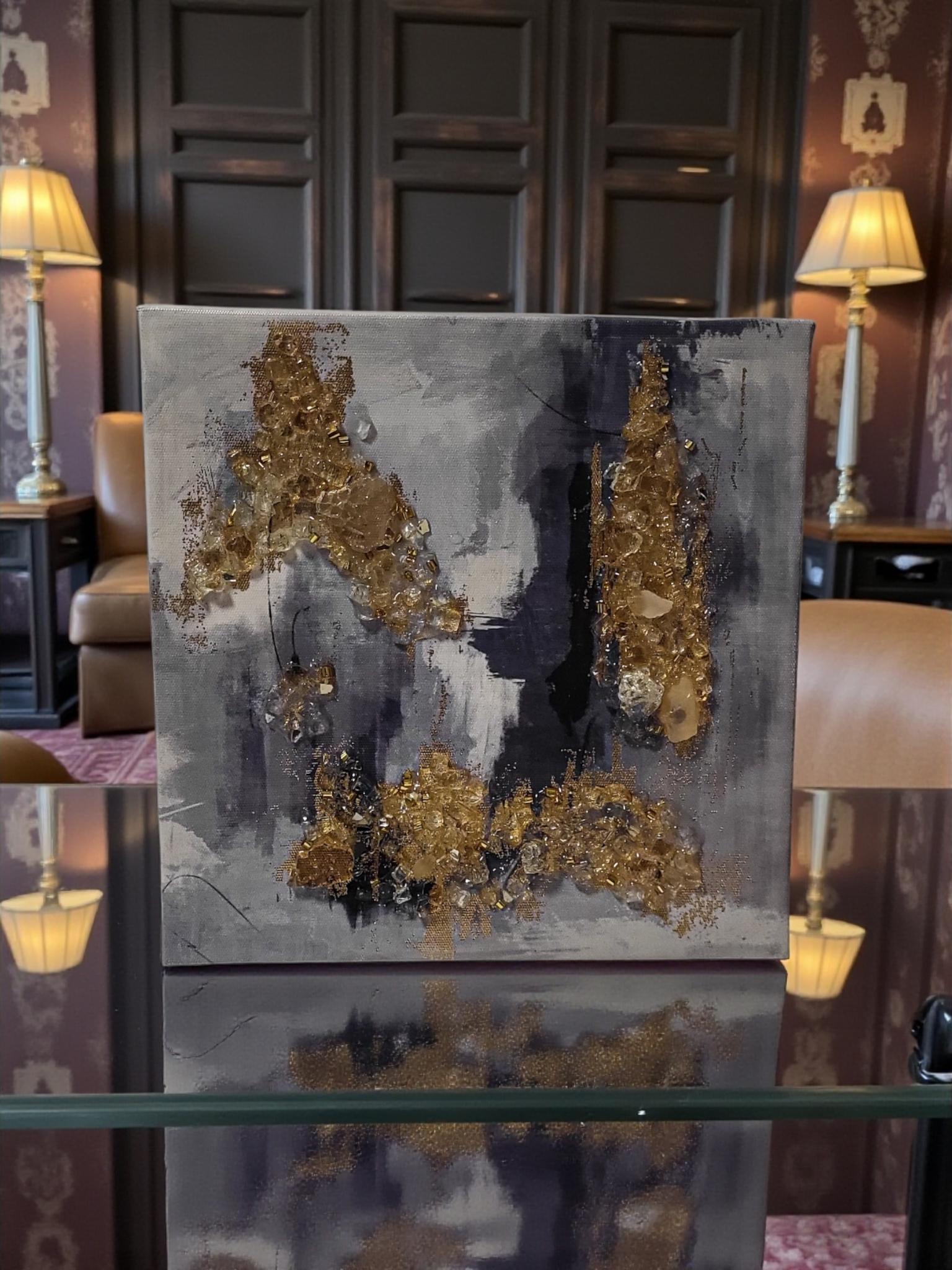 Hand-Designed 3D Crystal Canvas Art - Elegant Home Decor