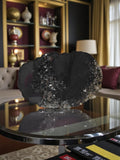 Hand-Designed Resin Crystal Decor: Elegant Candle, Trinket, Vase Display