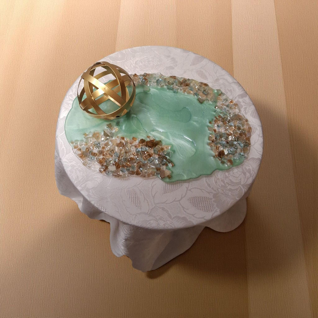 3D Abstract Resin Artwork, Elegant Home Decor Tray collection