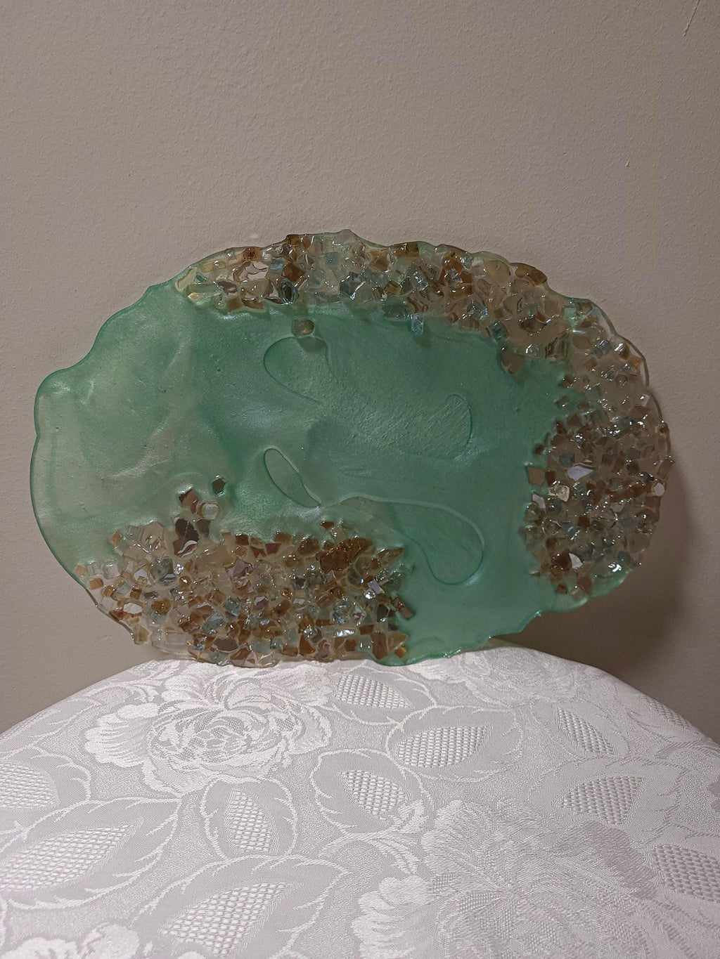 3D Abstract Resin Artwork, Elegant Home Decor Tray collection