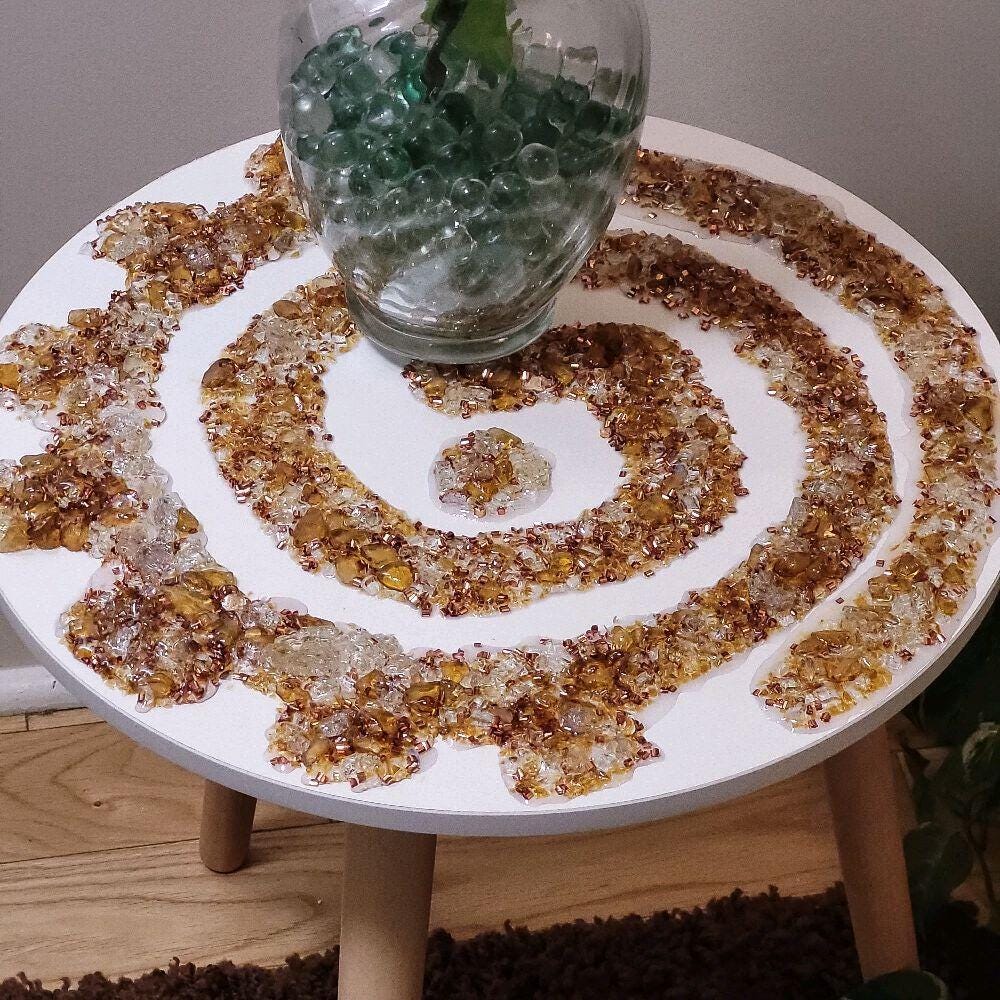 Hand designed 3D Elegant crystallized artwork, exquisite color of amber, Elegantly unique in detail