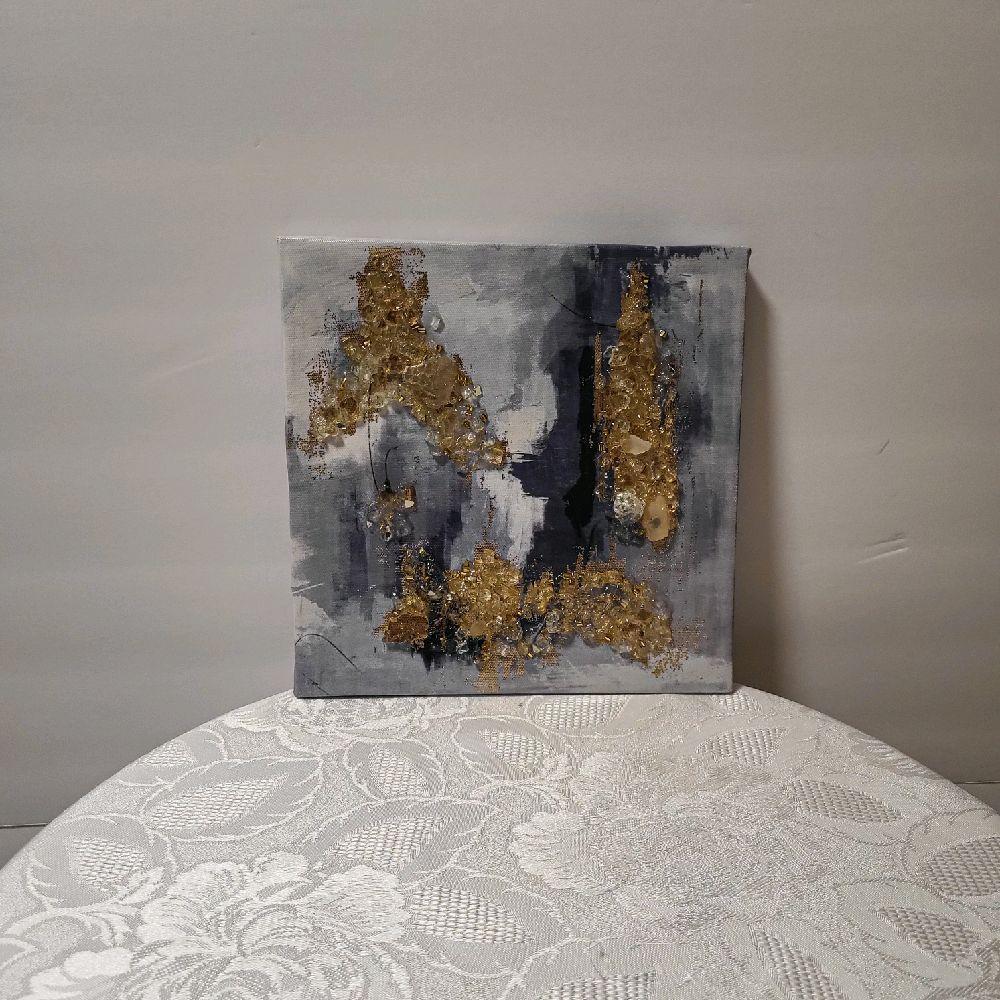 Hand-Designed 3D Crystal Canvas Art - Elegant Home Decor