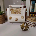 Hand-Designed 3D Crystal Artwork, Rose Pink Decor