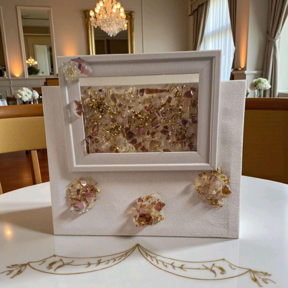 Hand-Designed 3D Crystal Artwork, Rose Pink Decor