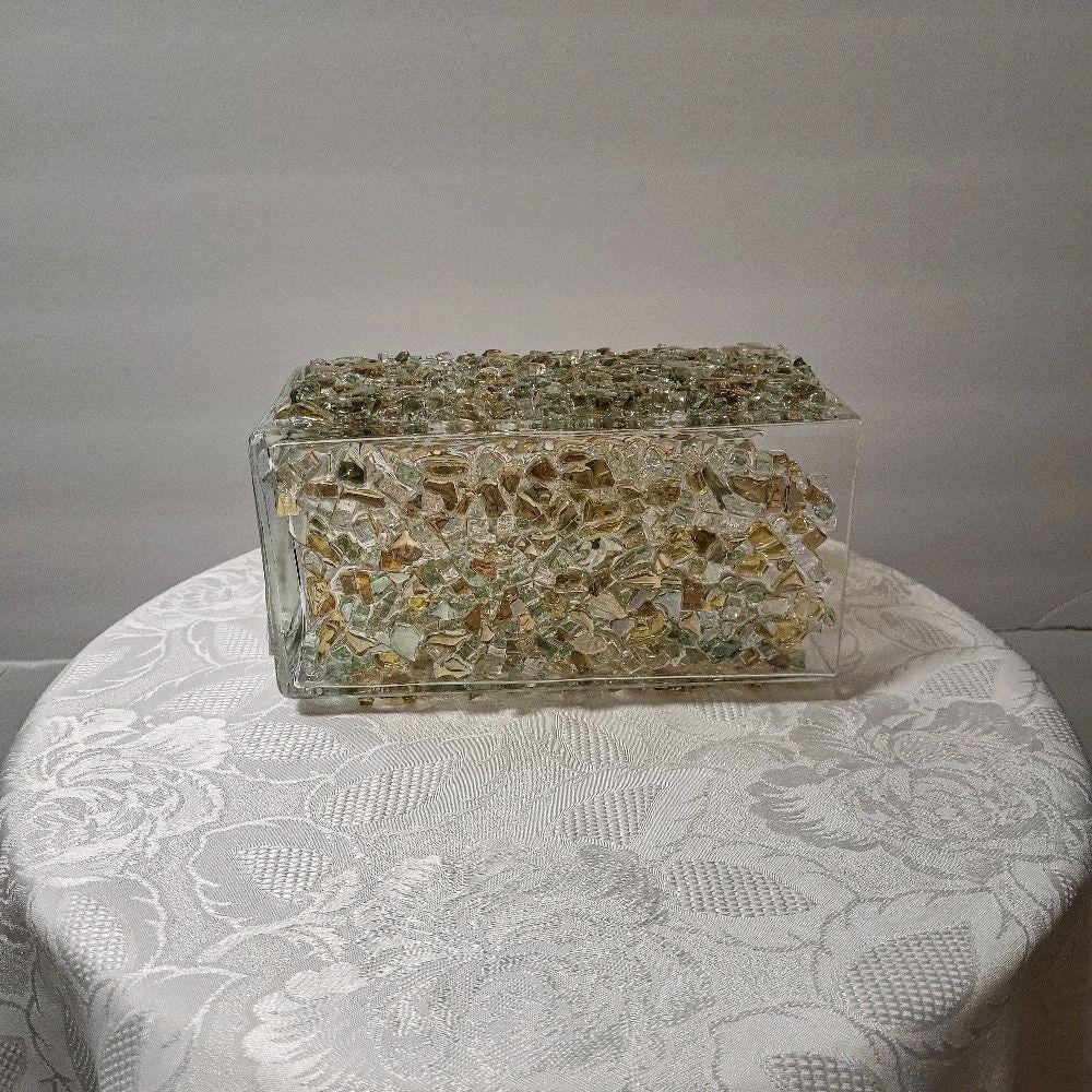 Glam Crystallized Vase, Multicolored Home Decor