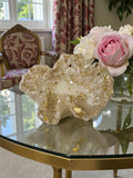 Resin Decorative Bowl - Elegant Gold Finish Home Decor