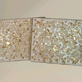 Hand-Designed 3D Crystal Artwork, Elegant Abstract Decor. Size 10x10 SET OF 2