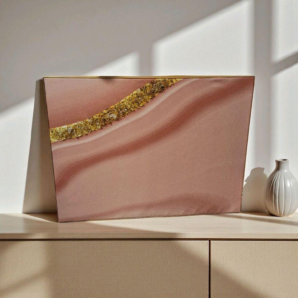 Entrepreneur Artist of 3D elegant unique abstract artwork paintings, hand-designed with crystals encased. Size 18x24