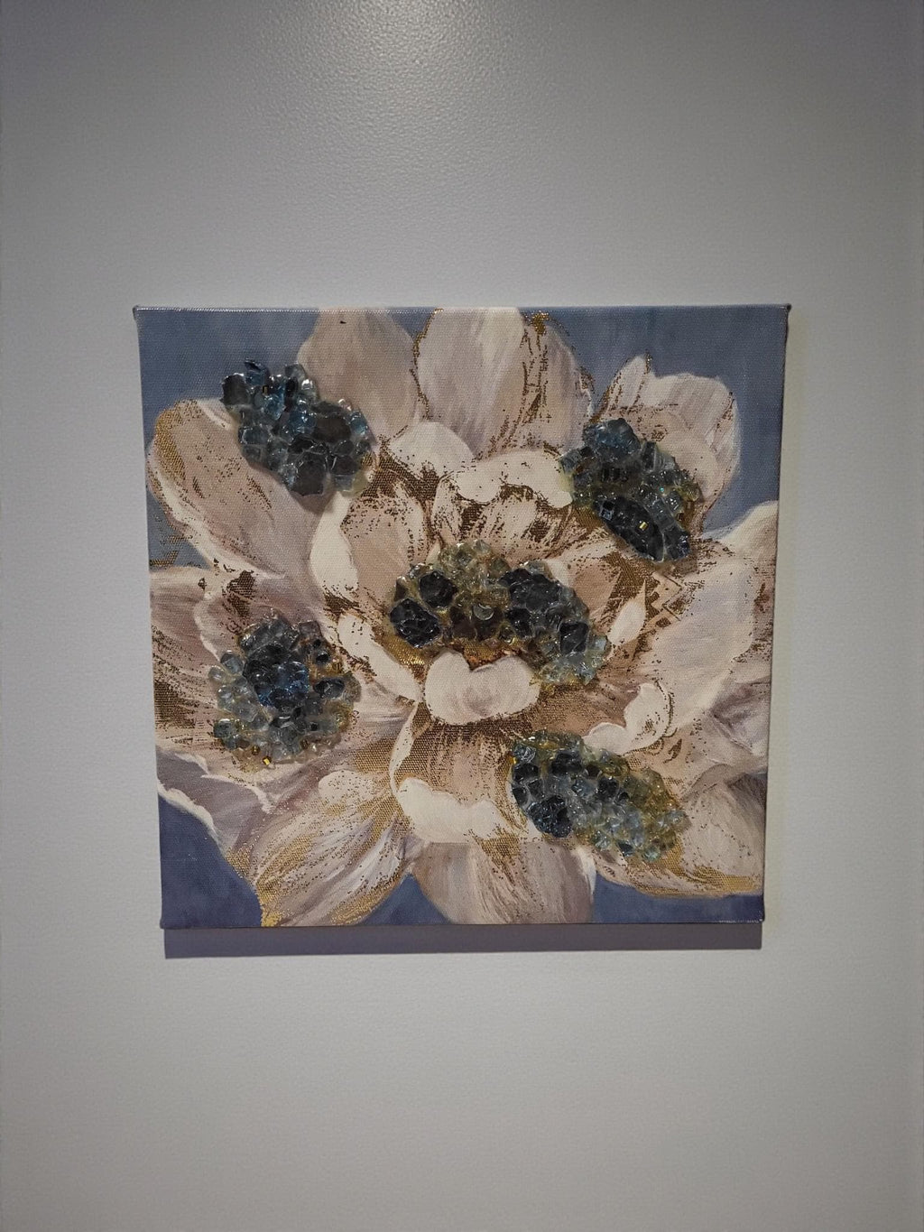 Hand Designed 3D Elegant Crystallized Artwork with Crystals