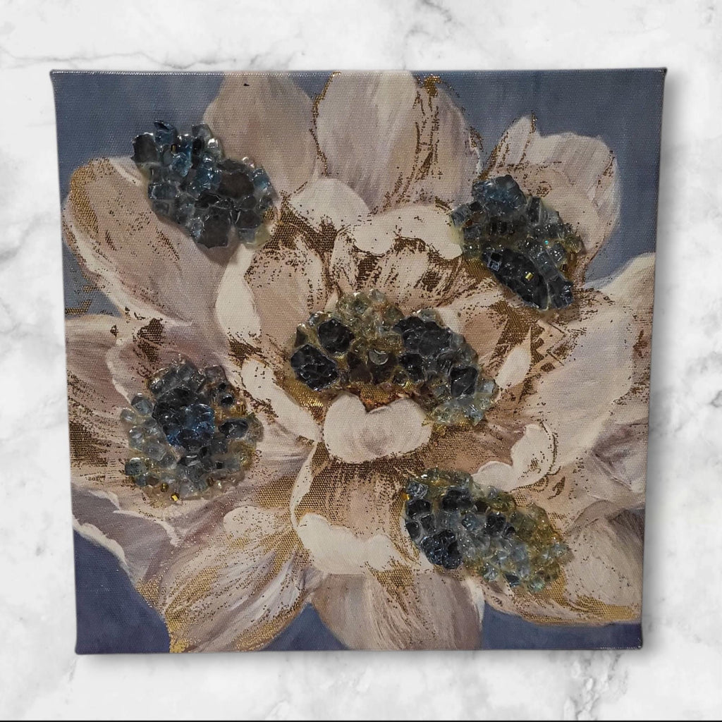 Hand Designed 3D Elegant Crystallized Artwork with Crystals
