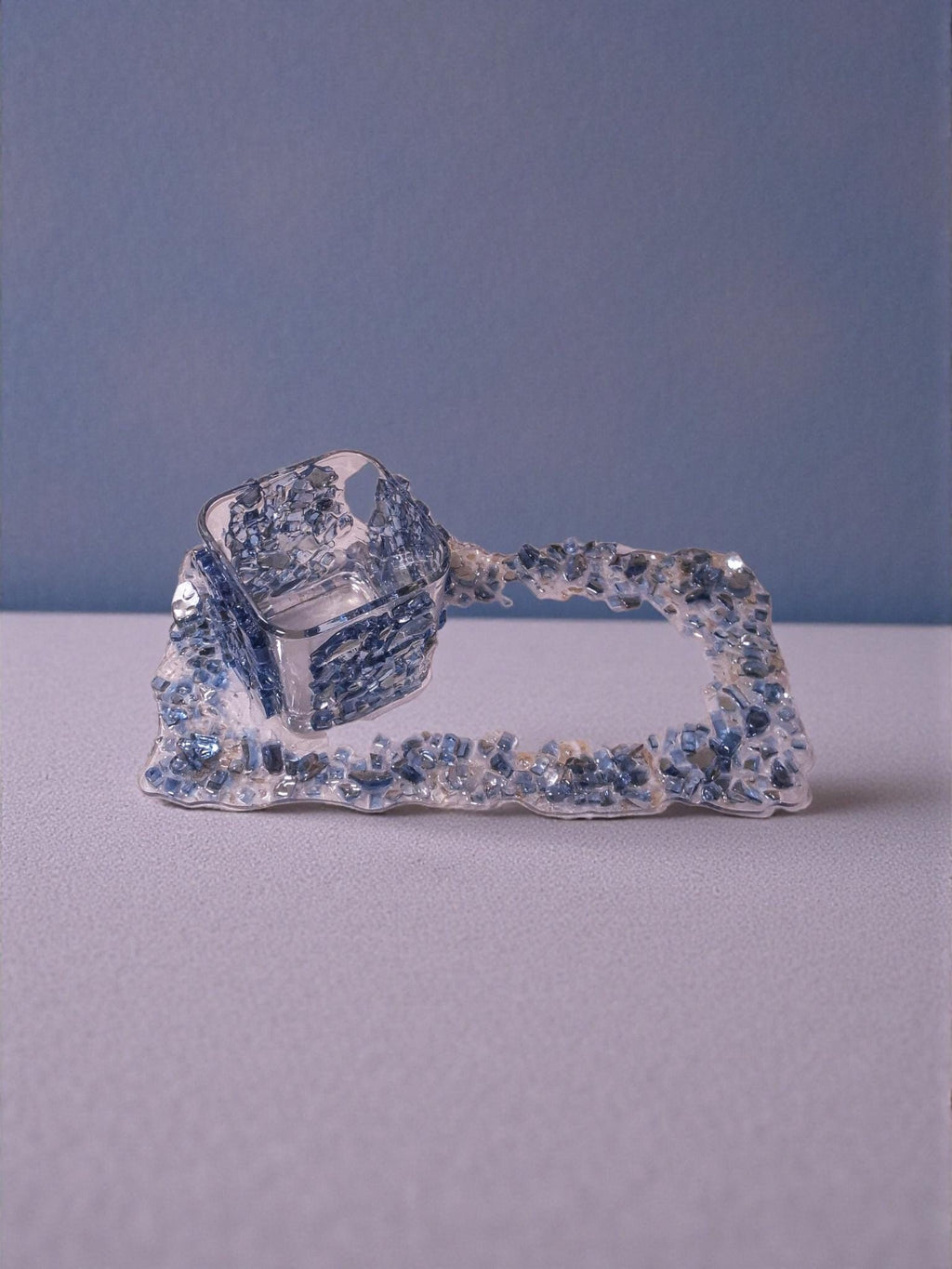 Hand-Designed Resin Crystal Tray Decor, Candle & Trinket Display