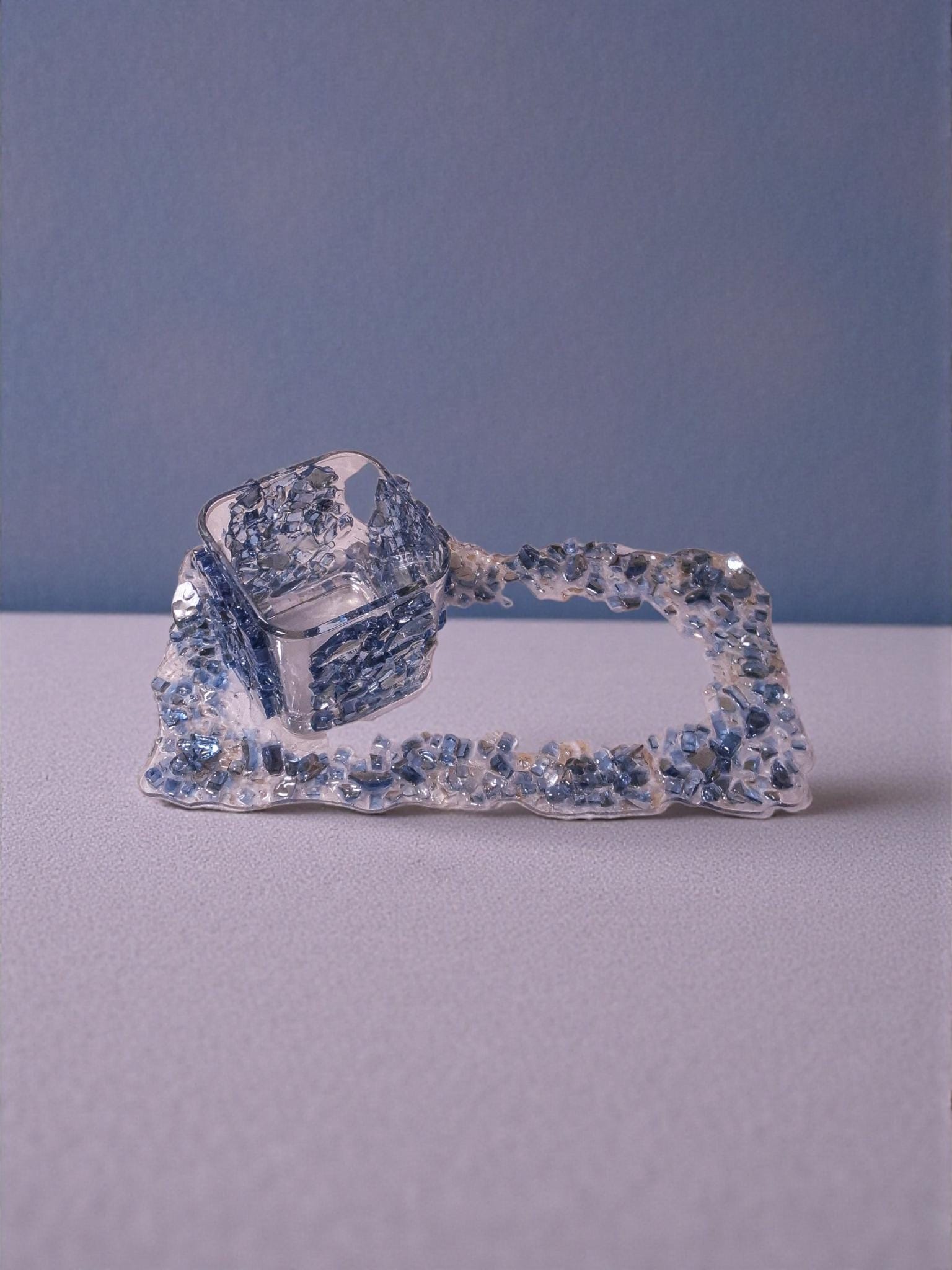 Hand-Designed Resin Crystal Tray Decor, Candle & Trinket Display