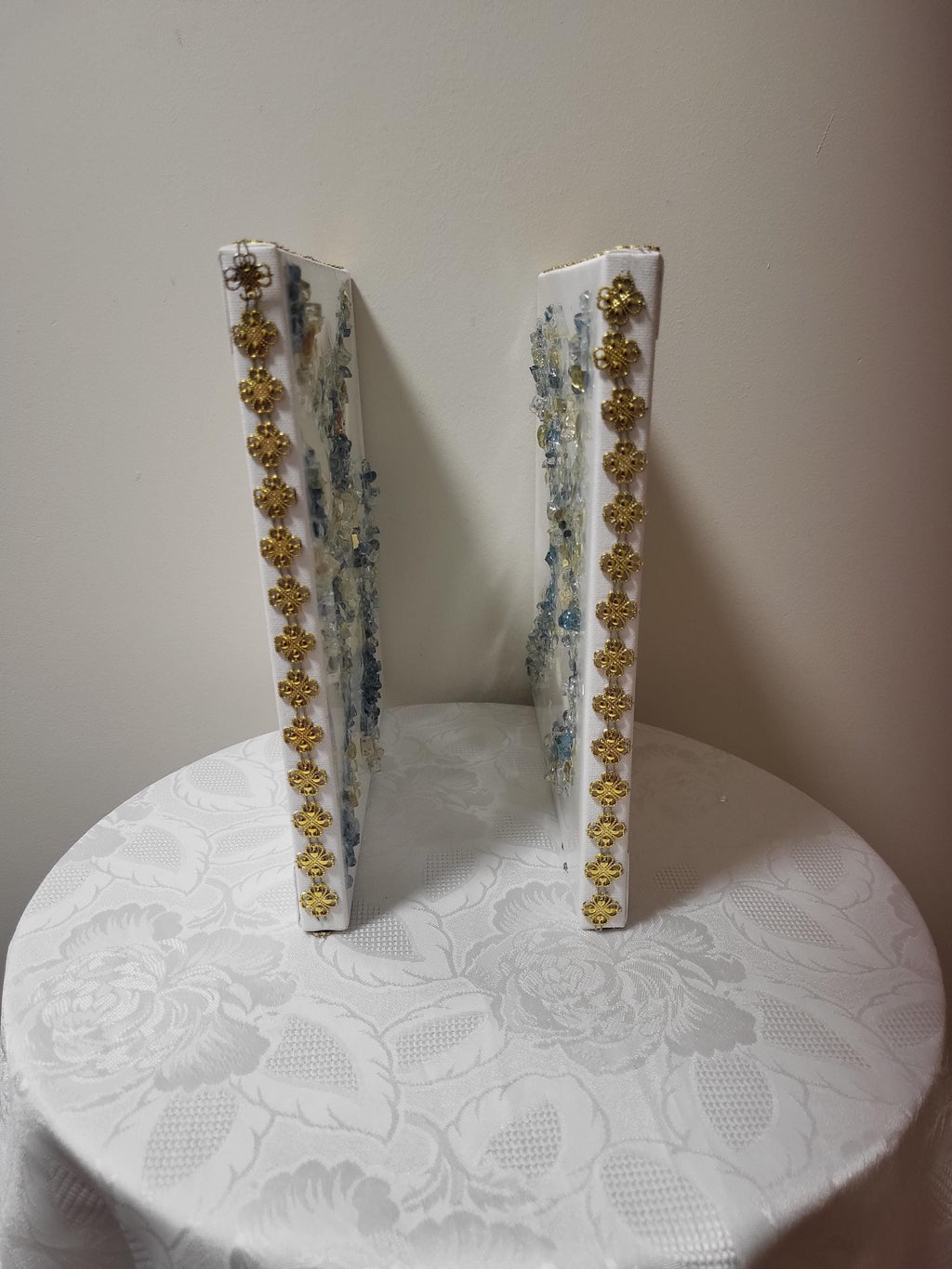 3D Crystal 10x10 canvases, Set of 2 Artwork design collection: Elegant Home Decor
