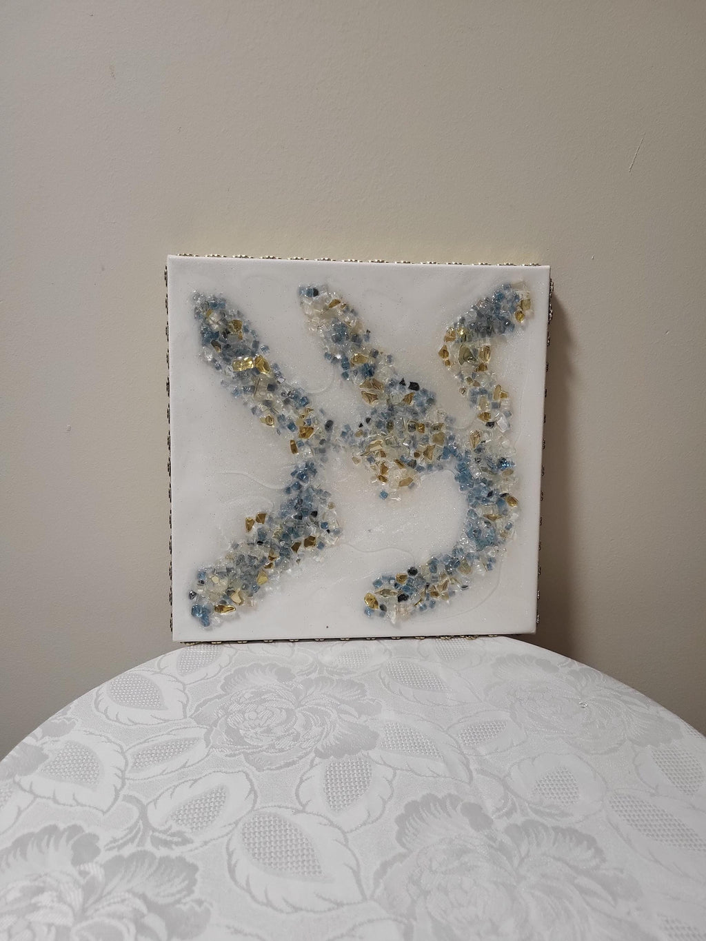 3D Crystal 10x10 canvases, Set of 2 Artwork design collection: Elegant Home Decor